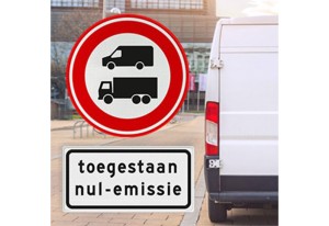 verkeersbord zero-emissiezone